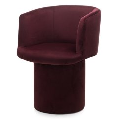 Otočné čalouněné křeslo PETRA vínové