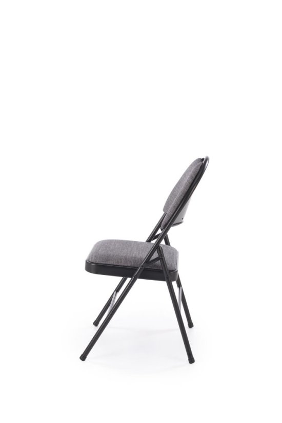 Skladacia stolička K566 čierna/sivá
