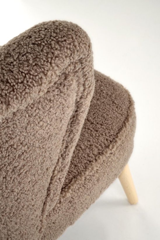 Čalouněné křeslo MOCCA tmavě hnědá