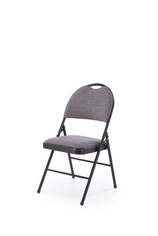 Skladacia stolička K566 čierna/sivá