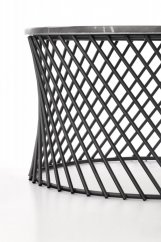 Konferenční stolek MINERWA šedý mramor/černý