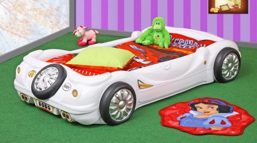 Dětská postele BOBO auto biela