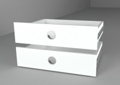 Zásuvky 43x60 ku skrini biela diamant (2ks)