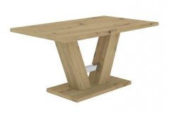 Rozkladací jedálenský stôl IRAGI dub artisan 137(176)x90x76