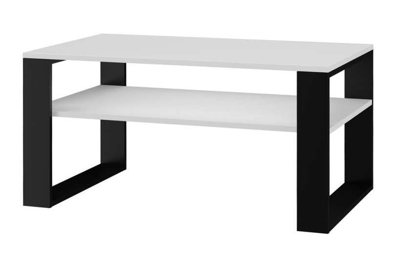 Konferenčný stolík Sava 1 biela/čierna