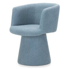 Čalouněné otočné křeslo OTAKAR světle modrá