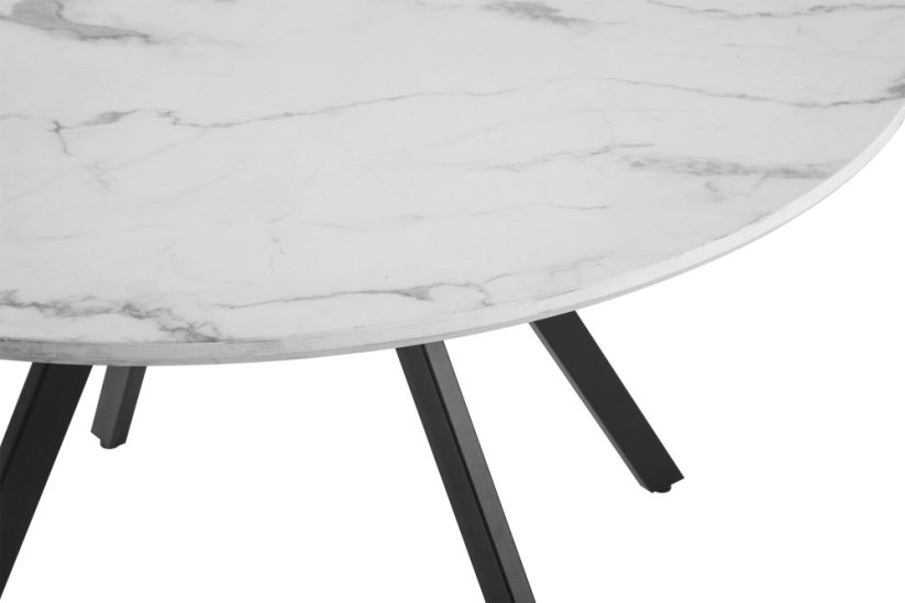 Okrúhly jedálenský stôl GYRUS 120 biela