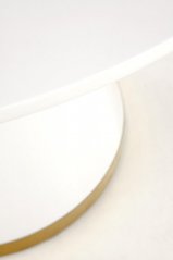 Kulatý jídelní stůl VEGAS 120 bílý/zlatý
