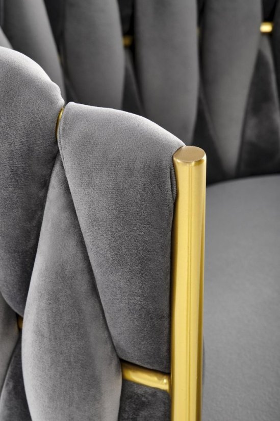 Jídelní židle / křeslo K517 šedá - výprodej skladu 1 ks