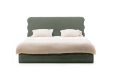Čalúnená posteľ BOHDANA 160x200 tmavo zelená