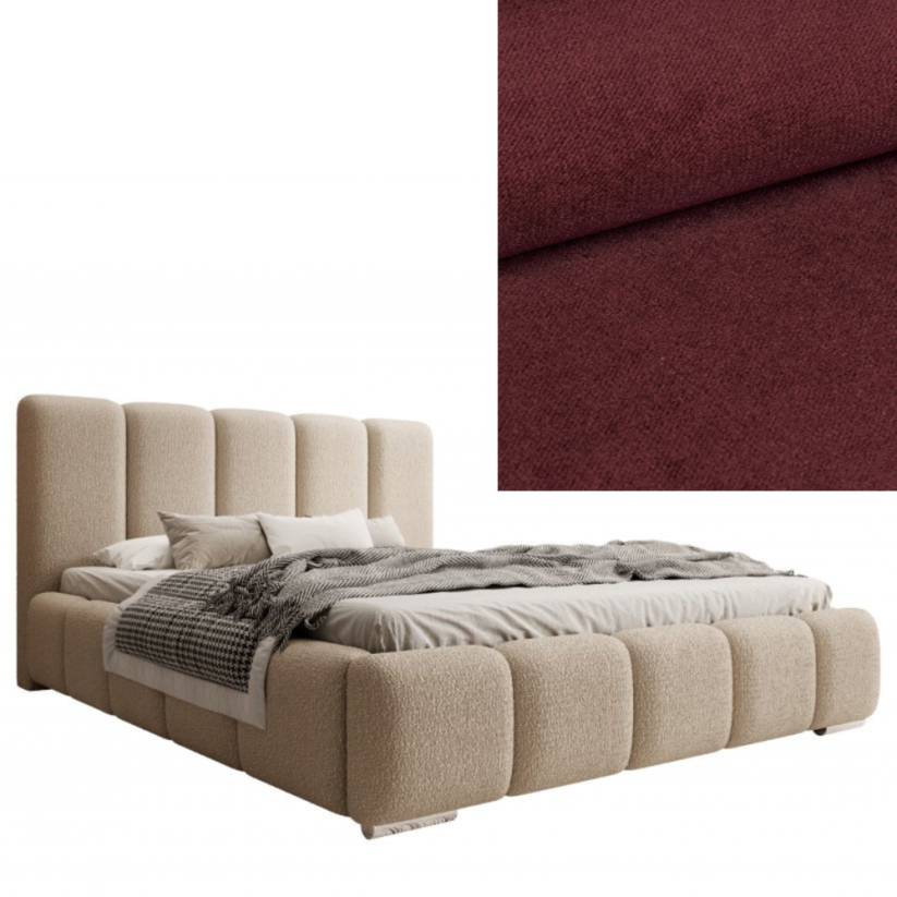 Čalouněná postel BASIC 120X200 výběr z barev - Výběr potahové látky (MD): KRONOS_20