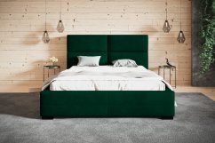 Čalouněná postel BED 3 200x200 zelená