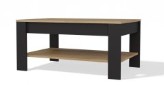 Konferenčný stolík Ison dub artisan/čierna