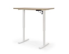 Výškově nastavitelný psací stůl B54 dub artisan/bílá
