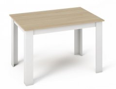 Jídelní stůl MANGA 120x80 sonoma/bílá