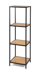 Regál 4 ARCANA 400675 přírodní/černá