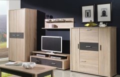 TV stolek Filemon R5 sonoma/grafit lesk