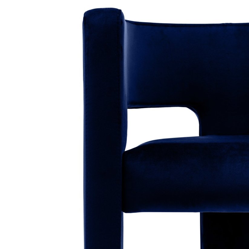 Čalúnené kreslo ZORA MAGIC velvet modré