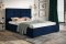 Čalouněná postel BED 5 200x200 modrá