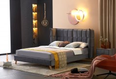 Čalouněná postel SCANDINO 160x200 šedá