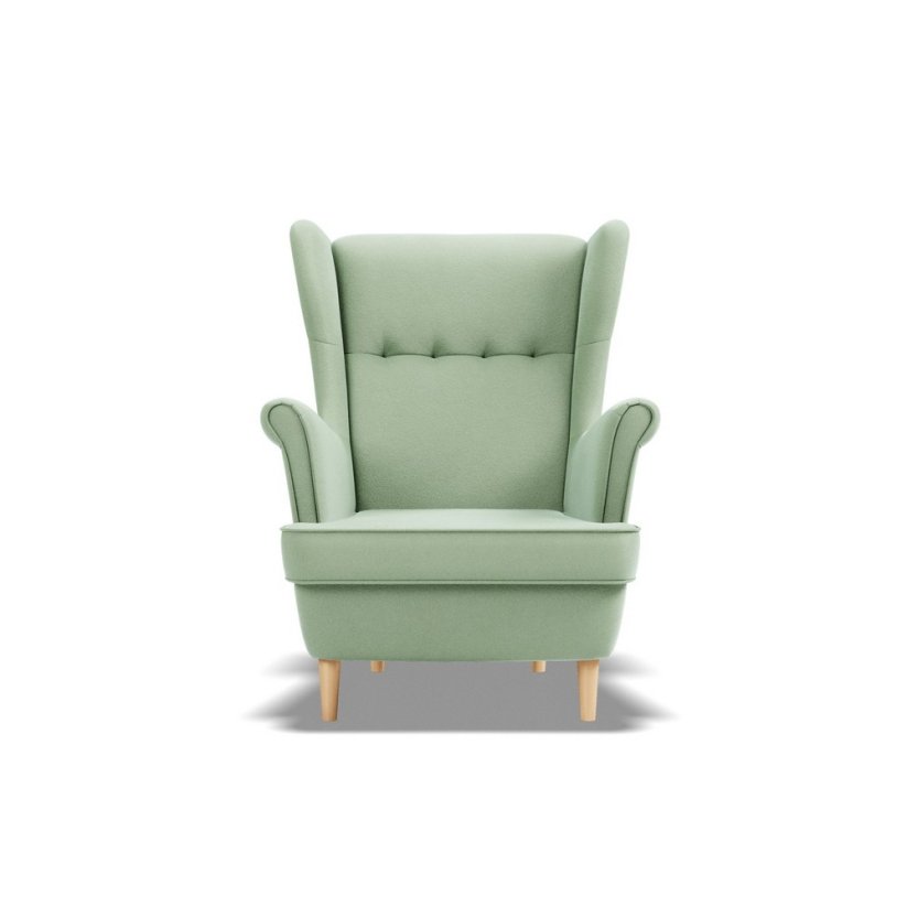 Křeslo Ušák VELO BEAUTY světle zelené