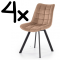 Set 4 kusů jídelní židle K332 béžová