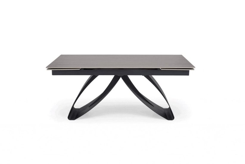Rozkladací jedálenský stôl HILARIO 180(260)x90 orech/čierna