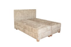 Kontinentálna posteľ LARGO s úložným priestorom a matracom 160×200 béžová