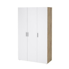 Šatníková skriňa Pedro 530 dub sonoma/biely lesk