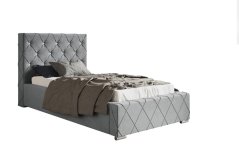 Čalouněná postel BED 4 90x200 šedá