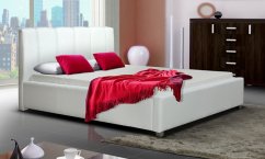Čalouněná postel CARINA I bílá 160x200