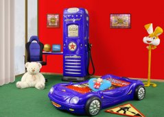 Dětská postele BOBO auto modrá
