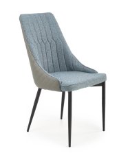Jedálenská stolička K448 svetlo šedá / modrá