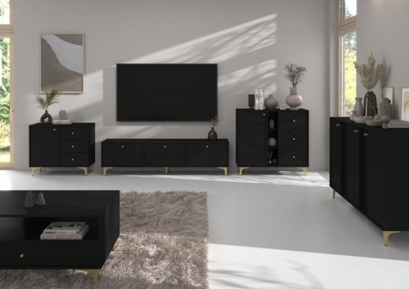 Konferenčný stolík Tomila 201/1 čierny grafit