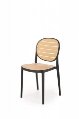 Židle K529 černá/přírodní