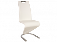 Jídelní židle H090 EKOKŮŽE bílá