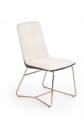 Jídelní židle K390 krémová/tmavě šedá