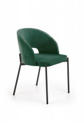 Jídelní židle / křeslo K455 tmavě zelená