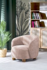 Kreslo BAKER béžové / orech