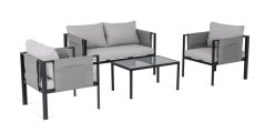 Zahradní odpočinková sestava RELAX 2+1+1 šedá