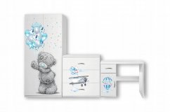 Detský set nábytku WZ.6 medvedík modrá