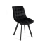Set 4 kusů jídelní židle NIKI černá