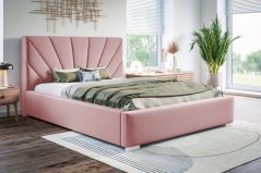 Čalouněná postel BED 9 180x200 růžová