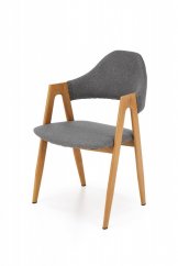 Jedálenská stolička / kreslo K344 sivé