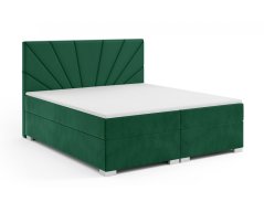 Kontinentální Boxspring postel MENSA 160x200 zelená MANILA 35