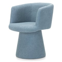 Čalouněné otočné křeslo OTAKAR světle modrá