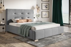 Čalouněná postel BED 5 140x200 šedá