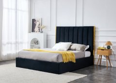 Čalúnená posteľ PALAZZO 160x200 čierna
