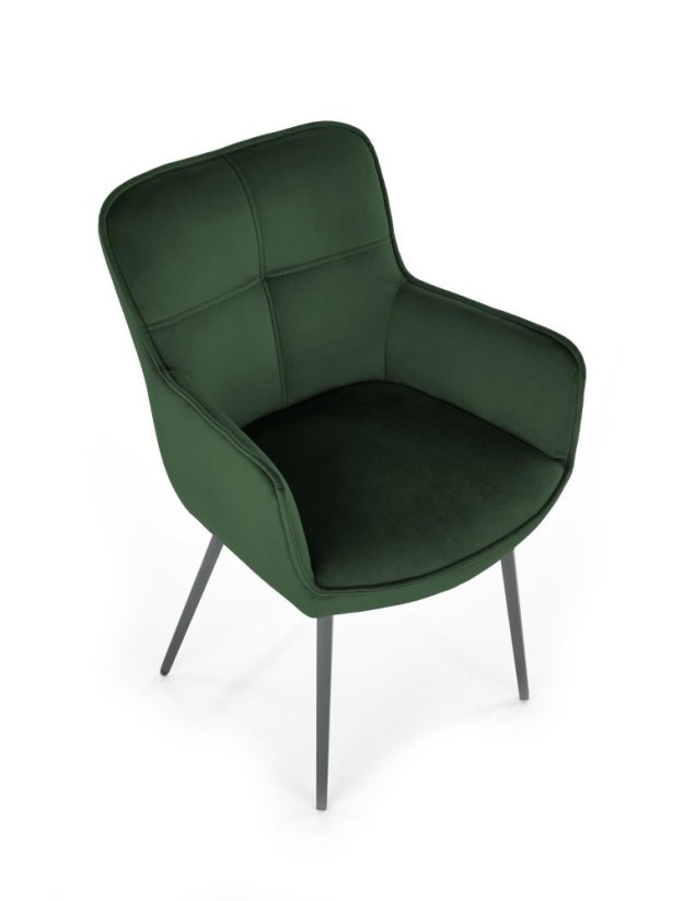 Jedálenská stolička / kreslo K463 tmavo zelená