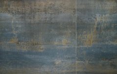 Rozkladací jedálenský stôl LUCIANO 180(230)x90 modrý mramor/čierny